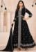 Picture of Good Looking Georgette Black Anarkali Salwar Kameez