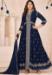 Picture of Sublime Georgette Dark Blue Anarkali Salwar Kameez