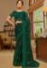 Picture of Bewitching Crepe & Georgette Forest Green Saree