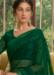 Picture of Shapely Chiffon Dark Green Saree