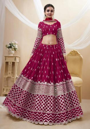 Picture of Grand Georgette Deep Pink Lehenga Choli