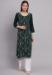 Picture of Delightful Rayon Dark Olive Green Kurtis & Tunic