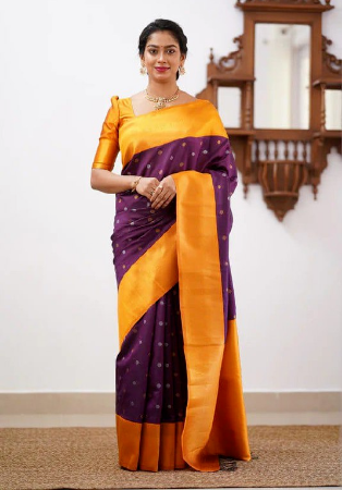 Picture of Appealing Silk Purple Saree