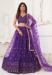 Picture of Beauteous Crepe Purple Lehenga Choli