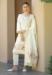 Picture of Enticing Silk White Straight Cut Salwar Kameez