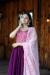 Picture of Delightful Chiffon Medium Violet Red Readymade Gown