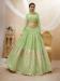 Picture of Fascinating Georgette Dark Sea Green Lehenga Choli