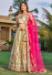 Picture of Well Formed Satin Dark Khaki Lehenga Choli