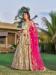 Picture of Well Formed Satin Dark Khaki Lehenga Choli