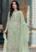 Picture of Organza Dark Sea Green Straight Cut Salwar Kameez