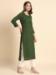 Picture of Pretty Rayon Dark Olive Green Kurtis & Tunic