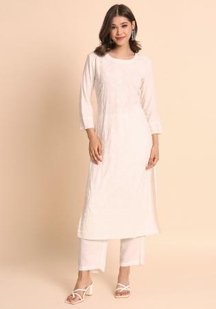 Picture of Enticing Rayon Misty Rose Kurtis & Tunic