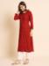 Picture of Statuesque Rayon Fire Brick Kurtis & Tunic