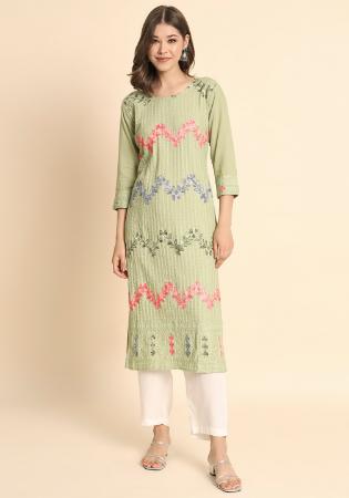 Picture of Enticing Rayon Beige Kurtis & Tunic