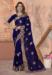 Picture of Excellent Georgette Midnight Blue Saree