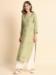 Picture of Appealing Rayon Pale Golden Rod Kurtis & Tunic