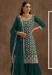 Picture of Georgette Midnight Blue Straight Cut Salwar Kameez