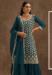 Picture of Georgette Dark Slate Grey Straight Cut Salwar Kameez