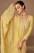 Picture of Well Formed Silk Khaki Straight Cut Salwar Kameez