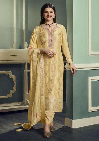 Picture of Graceful Silk Burly Wood Straight Cut Salwar Kameez