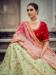 Picture of Well Formed Satin Dark Red Lehenga Choli