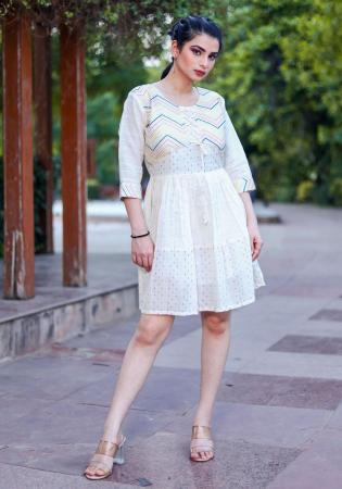 Picture of Classy Cotton Azure Kurtis & Tunic