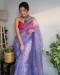 Picture of Marvelous Organza Light Slate Grey Saree