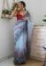 Picture of Ravishing Organza Light Slate Grey Saree