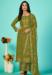 Picture of Organza Olive Drab Straight Cut Salwar Kameez