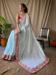 Picture of Exquisite Georgette Light Steel Blue Saree