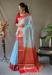 Picture of Grand Linen Light Blue Saree