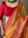 Picture of Radiant Linen Dark Golden Rod Saree