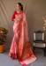 Picture of Well Formed Linen Dark Salmon Saree