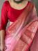 Picture of Well Formed Linen Dark Salmon Saree