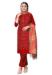 Picture of Superb Cotton Dark Red Straight Cut Salwar Kameez