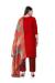 Picture of Superb Cotton Dark Red Straight Cut Salwar Kameez