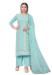 Picture of Cotton Powder Blue Straight Cut Salwar Kameez