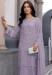 Picture of Georgette Slate Grey Straight Cut Salwar Kameez