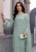 Picture of Georgette Dark Sea Green Straight Cut Salwar Kameez