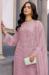 Picture of Georgette Rosy Brown Straight Cut Salwar Kameez