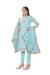 Picture of Chiffon Powder Blue Straight Cut Salwar Kameez