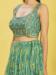 Picture of Good Looking Organza Dark Sea Green Lehenga Choli