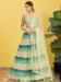 Picture of Statuesque Organza Dark Sea Green Lehenga Choli