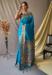 Picture of Marvelous Silk Dark Turquoise Saree