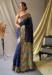 Picture of Grand Silk Navy Blue Saree