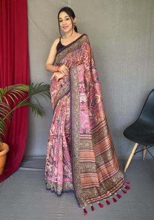 Picture of Fascinating Cotton Rosy Brown Saree