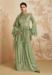 Picture of Statuesque Silk Dark Khaki Straight Cut Salwar Kameez