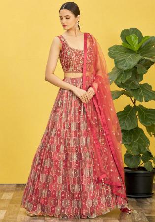 Picture of Excellent Silk Tan Lehenga Choli