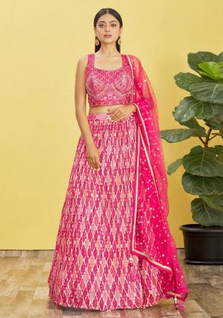 Picture of Radiant Silk Light Pink Lehenga Choli