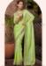 Picture of Enticing Organza Dark Khaki Saree